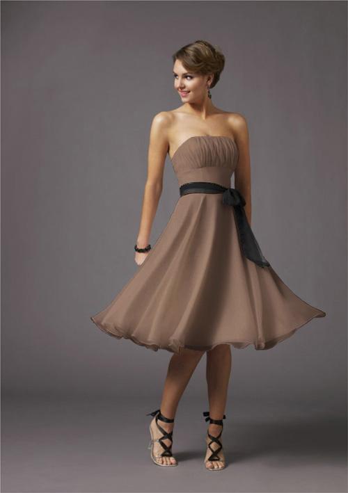 tres belle robe de soiree chocolat